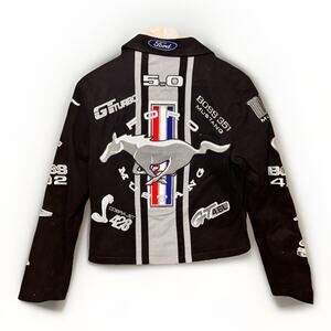 Official Licensed Ford Mustang Womens Size S Jacket By JH Design Group Racing